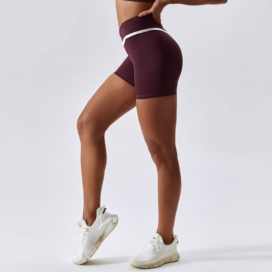 Yüksek Bel Spor Şort