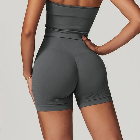 Yüksek Bel Spor Şort